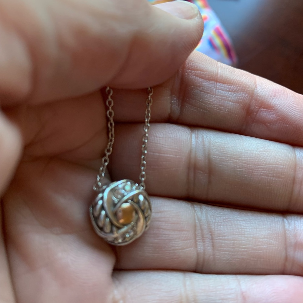 Brighton Reversible Silver Necklace - gold and silver - Picture 3 of 15